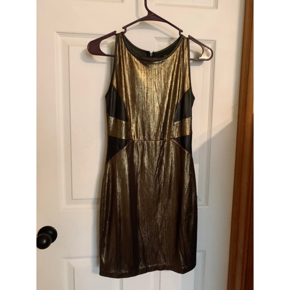 Gold party dress
